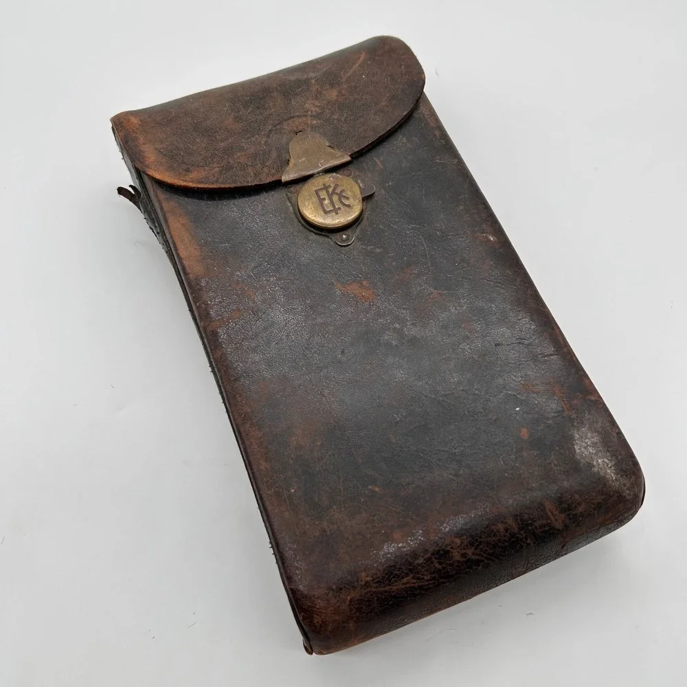 Vintage 1910-1915 Kodak No 3A Autographic Folding Pocket Camera & Case Model‎ C